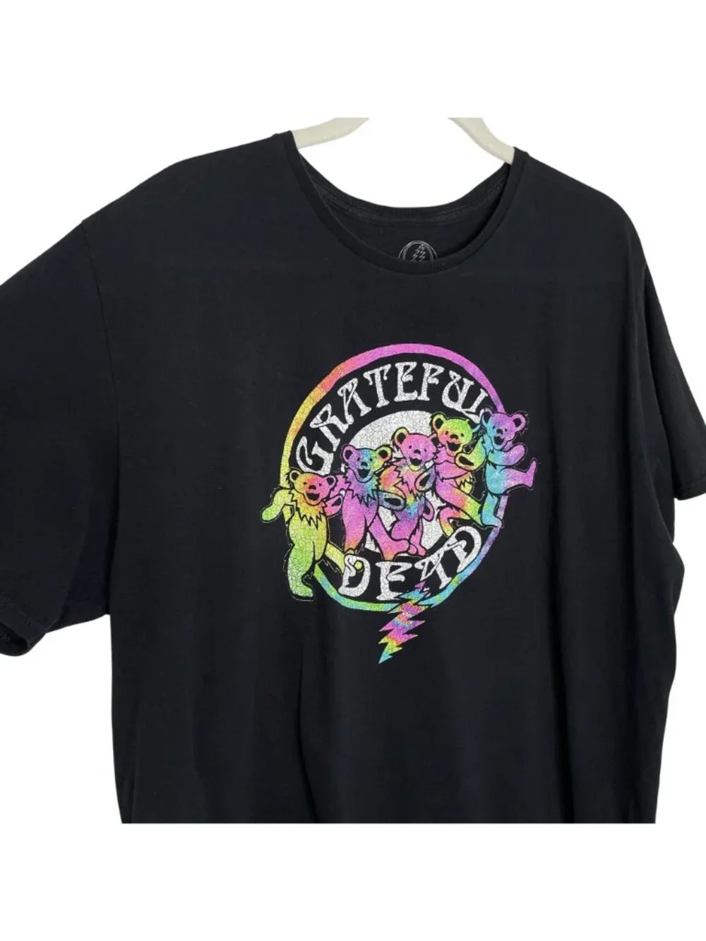 Grateful Dead Black Dancing Bears T-Shirt, 2XL